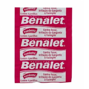 Benalet Sabor Framboesa Com 4 Pastilhas Johnson e Johnson