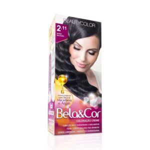 Tintura Bela&Cor Kit 2.11 Preto Azulado