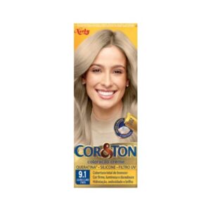 Tintura Cor e Ton Niely 9.1 Louro Claro Cinza