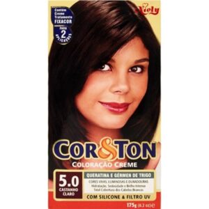 Tintura Cor e Ton Niely Kit 5.0 Castanho Claro