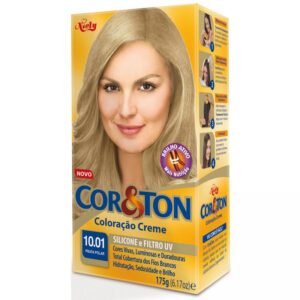 Tintura Cor e Ton Niely Kit 10.01 Prata Polar