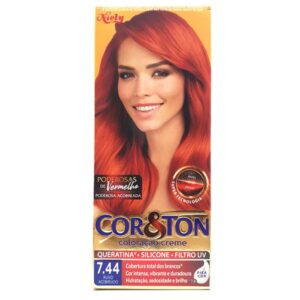 Tintura Cor e Ton Niely 7.44 Ruivo Acobreado