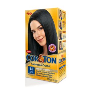 Tintura Cor e Ton Niely 1.0 Preto Azulado