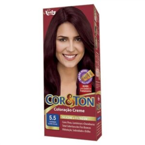Tintura Cor e Ton Niely 5.5 Castanho Claro Acaju