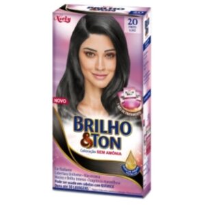 Tintura Brilho e Ton 2.0 Preto Luxo Com 180g