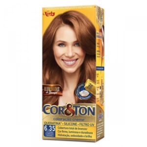 Tintura Cor e Ton Niely 6.35 Castanho Iluminado Caramelo