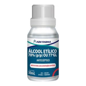 Álcool 70% ADV Farma Antisséptico Com 30ml