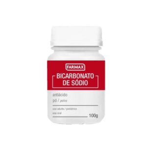 Bicarbonato de Sódio Pó Pote Com 100g Farmax