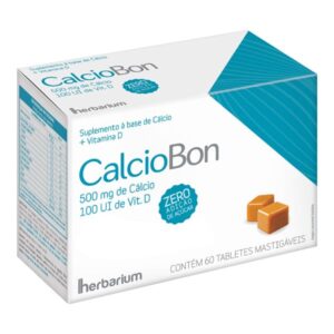 Cálcio + Vitamina D CalcioBon Caramelo Com 60 Tabletes herbarium