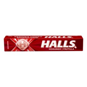 Bala Halls Morango Com 28g