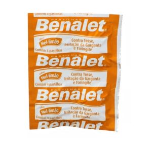 Benalet Sabor Mel e Limão Com 4 Pastilhas Johnson e Johnson
