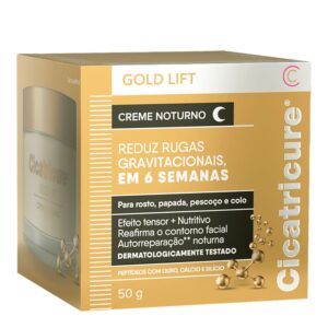 Creme Facial Antirrugas Cicatricure Gold Lift Noturno FPS 30 Com 50g