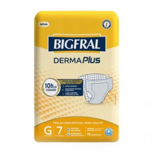 Fralda Geriátrica Bigfral Plus Tamanho G Com 07 Unidades