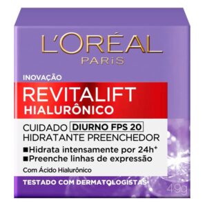 Creme Facial Revitalift Hialurônico Diurno FPS 20 Com 49g Loréal