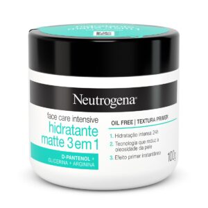 15366325067-7891010253813.jpg Hidratante Facial Neutrogena Face Care Intensive Matte 3 em 1 Com 100g