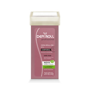 Cera Depilatória Depi-Roll Rollon Refil Rosa Com 100g
