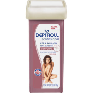 Cera Depilatória Refil DepiRoll Rosa Com 100g