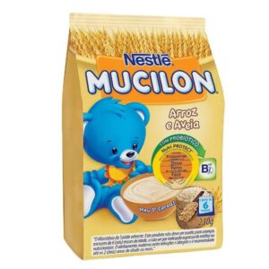 Cereal Infantil Mucilon Arroz e Aveia Sachê Com 230g Nestlé