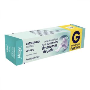Cetoconazol 20mg/g Creme Dermatológico Com 30g Sanofi Medley Genéricos