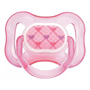 15366325577-7896000620620.jpg Chupeta kuka Color Ortodôntica Decorada Rosa Tamanho 2 Ref-2062 Unidade