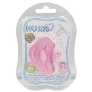 15366325747-7896000629081.jpg Chupeta Kuka Soft Comfort Bico Redondo Tamanho 2 Rosa