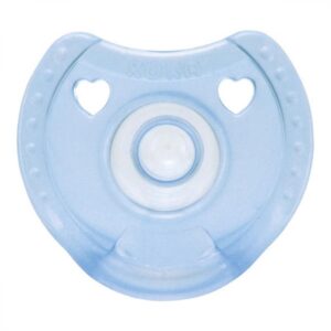 15366325774-7896000629029.jpg Chupeta Kuka Soft Comfort Silicone Bico Redondo Azul Tamanho 1 Unidade