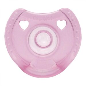 15366325787-7896000629036.jpg Chupeta Kuka Soft Silicone Comfort Redondo Rosa Tamanho 1 Unidade