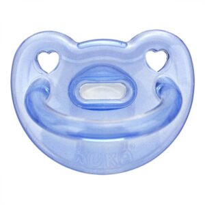 Chupeta Kuka Soft Silicone Ortodôntica Azul Tamanho 2 Unidade
