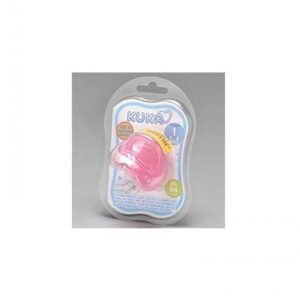Chupeta Kuka Soft Silicone Ortodôntica Rosa Tamanho 1 Unidade