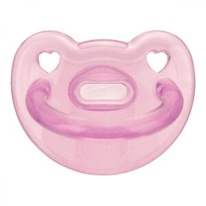 Chupeta Kuka Soft Silicone Ortodôntica Rosa Tamanho 2 Unidade