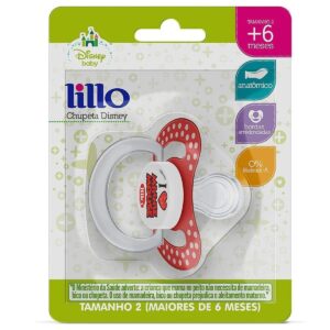 Chupeta Lillo Disney Minnie Ortodôntico Tamanho 2 Unidade