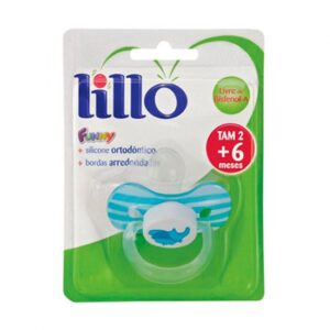 15366325924-7896033203371.jpg Chupeta Lillo Funny Silicone Ortodôntica Azul Tamanho 2 Unidade