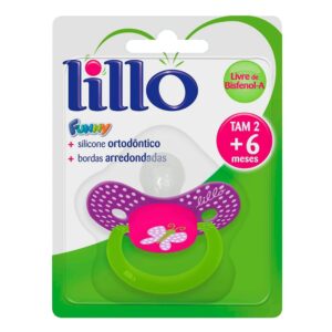 15366325931-7896033203388.jpg Chupeta Lillo Funny Silicone Ortodôntica Lilás Tamanho 2 Unidade