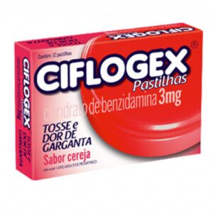 Ciflogex 3mg Sabor Cereja Com 12 Pastilhas