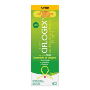 Ciflogex Spray 1,5mg/ml Sabor Menta Com 30ml