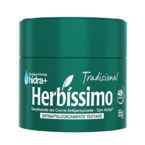 15366326836-00cbe84e80a1d92c1482516926d61d27-1.jpg Desodorante em Creme Herbíssimo Tradicional Com 55g