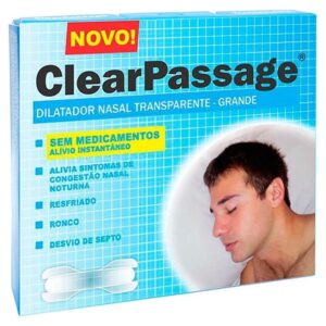 Dilatador Nasal Clearpassage Transparente Pequeno Com 9 Unidades