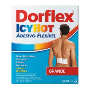 Dorflex Icy Hot Adesivo Flexível Grande Com 5 Unidades Sanofi