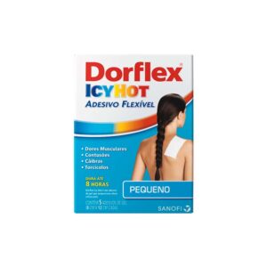 Dorflex Icy Hot Tamanho Pequeno 8cm x 12cm Com 5 Adesivos Flexíveis