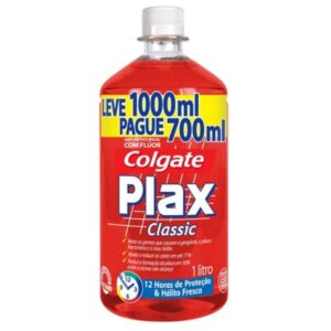 Enxaguante Bucal Colgate Plax Classic Leve 1000ml Pague 700ml