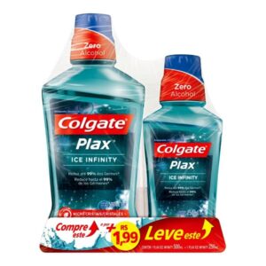 Enxaguante Bucal Colgate Plax Ice Infinity Leve 500ml Pague 350ml + 250ml