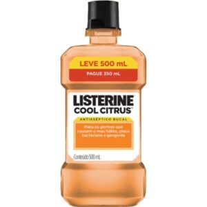 Enxaguante Bucal Listerine Cool Citrus Leve 500ml Pague 350ml