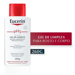 Gel de Limpeza Eucerin pH5 Syndet Rosto e Corpo Com 260,4g