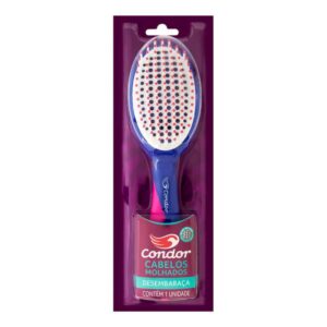 Escova Cabelo Condor Desembaraça Cores Diversas Ref 6887 Unidade