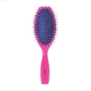 Escova de Cabelo Ricca Oval Almofada Pink Ref-2427 Unidade