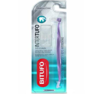 Escova Dental Bitufo Intertufo Cilindrica 3mm Com 6 Unidades