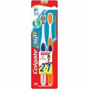 Escova Dental Colgate 360º Original Com 2 Unidades