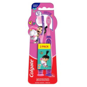 Escova Dental Colgate Kids Smiles Agnes Maiores de 6 Anos Com 2 Unidades