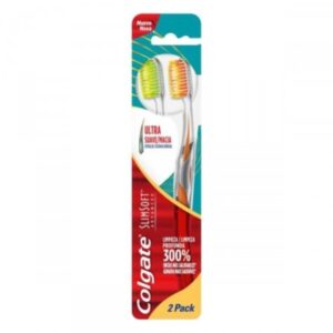 Escova Dental Colgate Slim Soft Advanced Com 2 Unidades