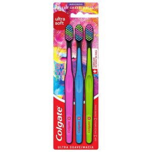 Escova Dental Colgate Ultra Soft Macia Com 3 Unidades